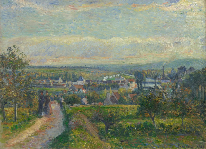 Vista de Saint-Ouen-l'Aumône - Camille Pissarro