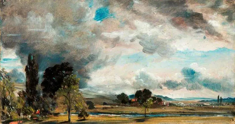 Vista de Salisbury, a partir da biblioteca da casa do arquidiácono Fisher - John Constable