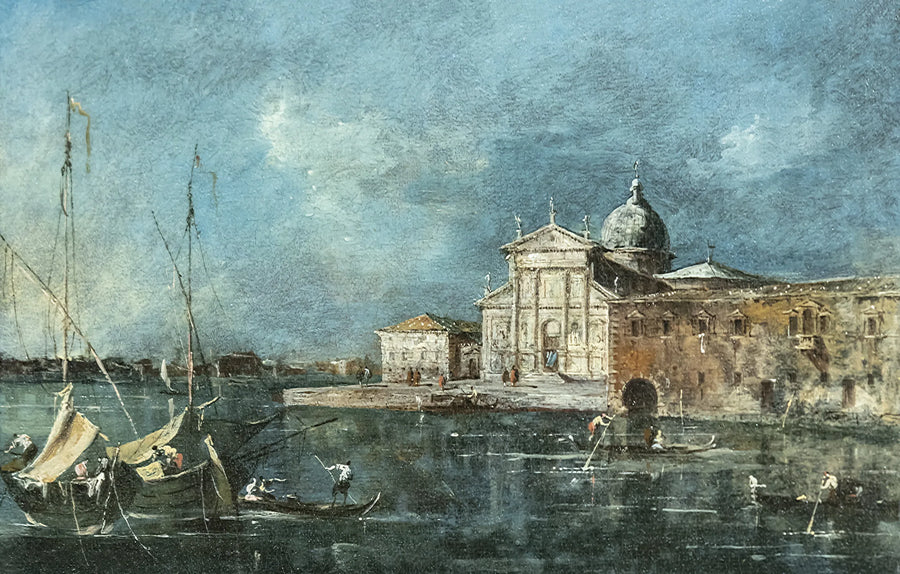Vista de San Giorgio Maggiore em Veneza - Francesco Guardi