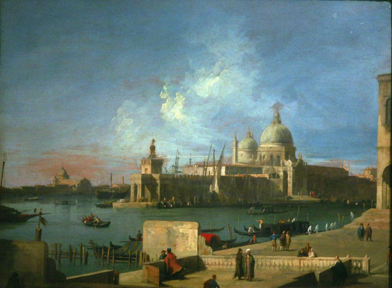 Vista de Santa Maria della Salute, a partir da entrada do Grande Canal - Canaletto