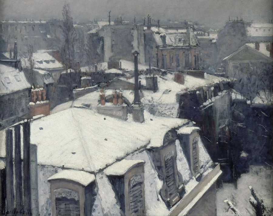 Vista de telhados - Gustave Caillebotte