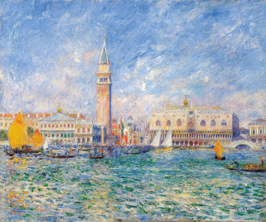 Vista de Veneza, o palácio dos Doges - Pierre-Auguste Renoir