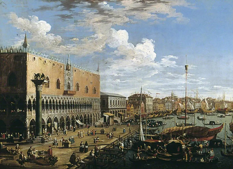 Vista de Veneza, Palácio dos Doges - Canaletto