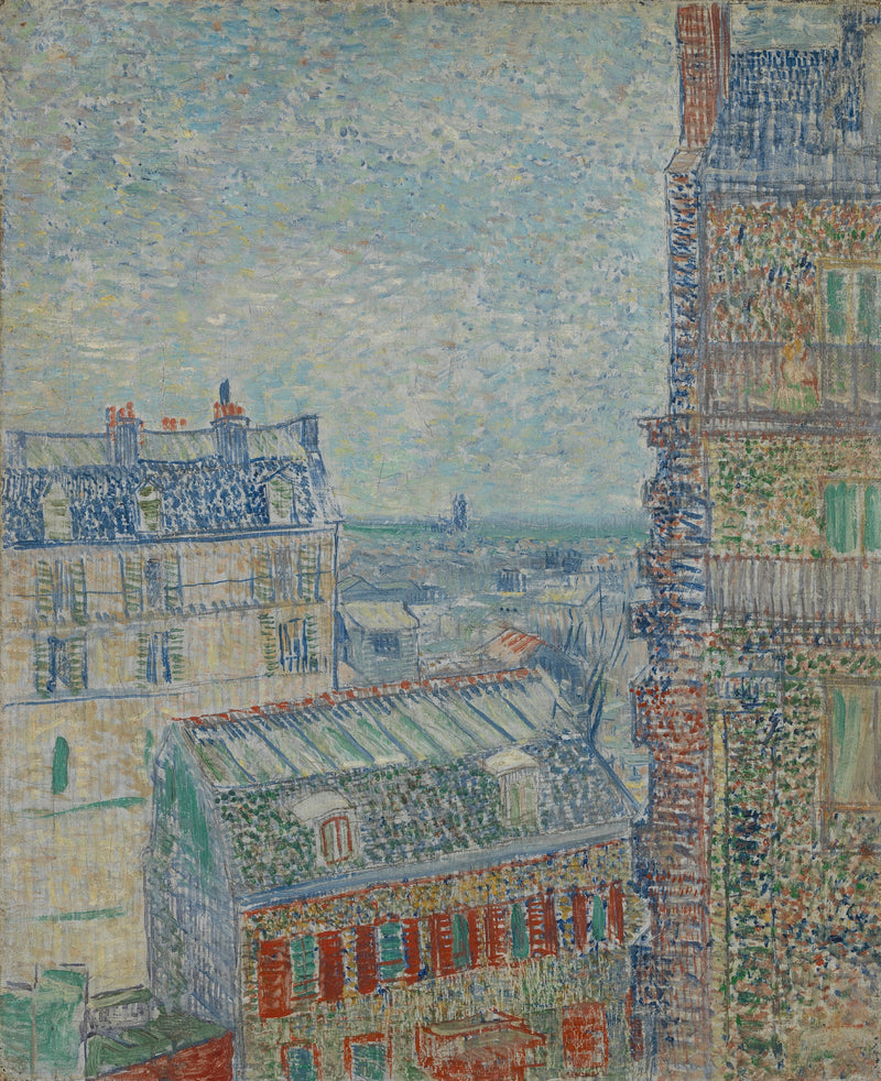 Vista do quarto do artista, rua Lepic - Vincent van Gogh