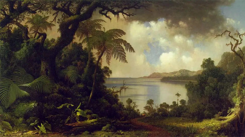 Vista de Fern Tree Walk, Jamaica - Martin Johnson Heade