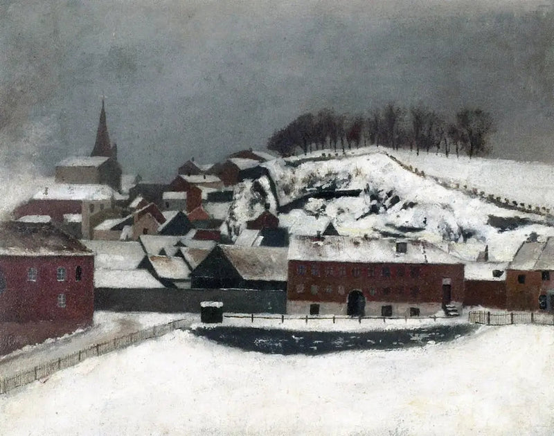 Vista da Fossveien 7 em direção a Bergfjerdingen - Edvard Munch