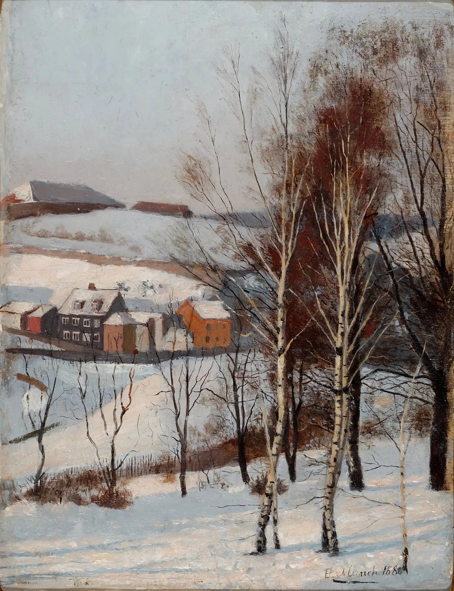 Vista desde Fossveien - Edvard Munch