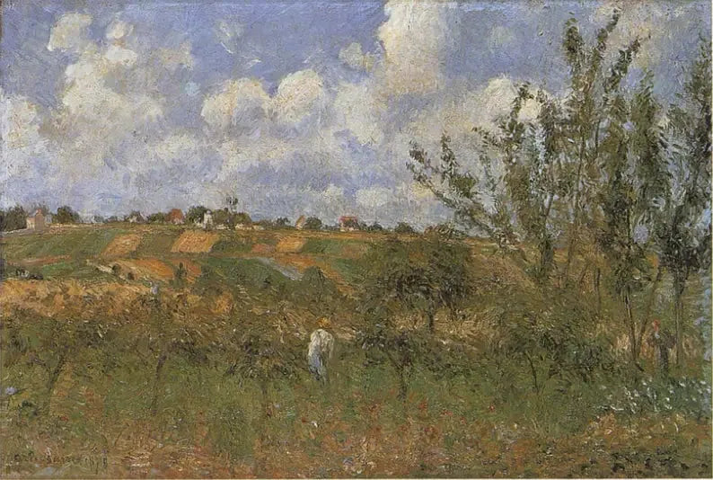 Vista da costa dos Gratte-Coqs, Pontoise - Camille Pissarro