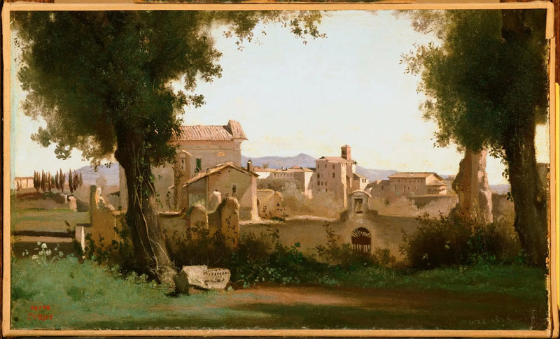 Vista dos Jardins Farnèse - Jean-Baptiste Camille Corot