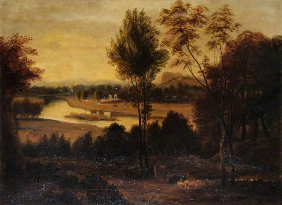 Vista de Wick House, Richmond, Surrey - Joshua Reynolds