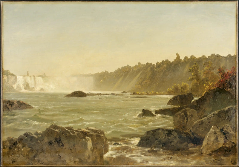 Vista das Cataratas do Niágara - John Frederick Kensett