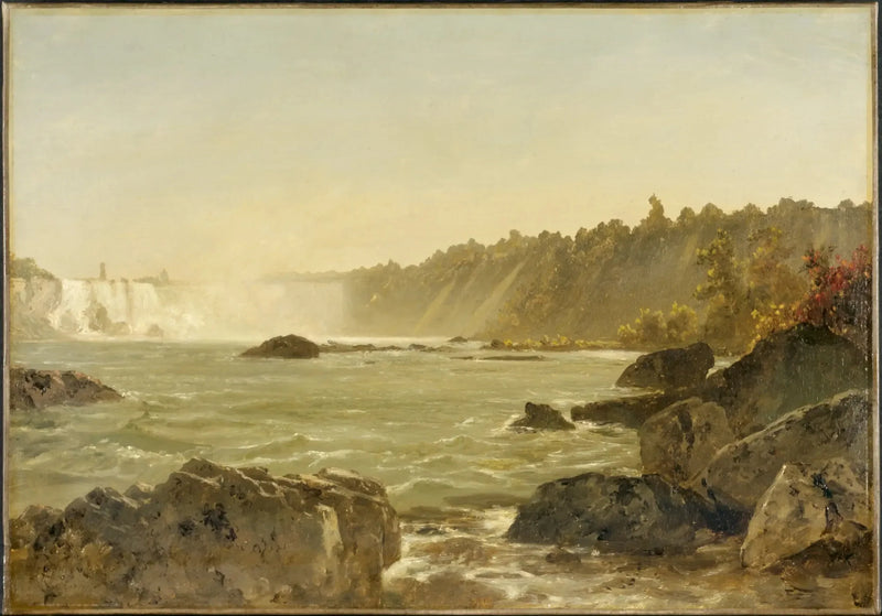 Vista das Cataratas do Niágara - John Frederick Kensett