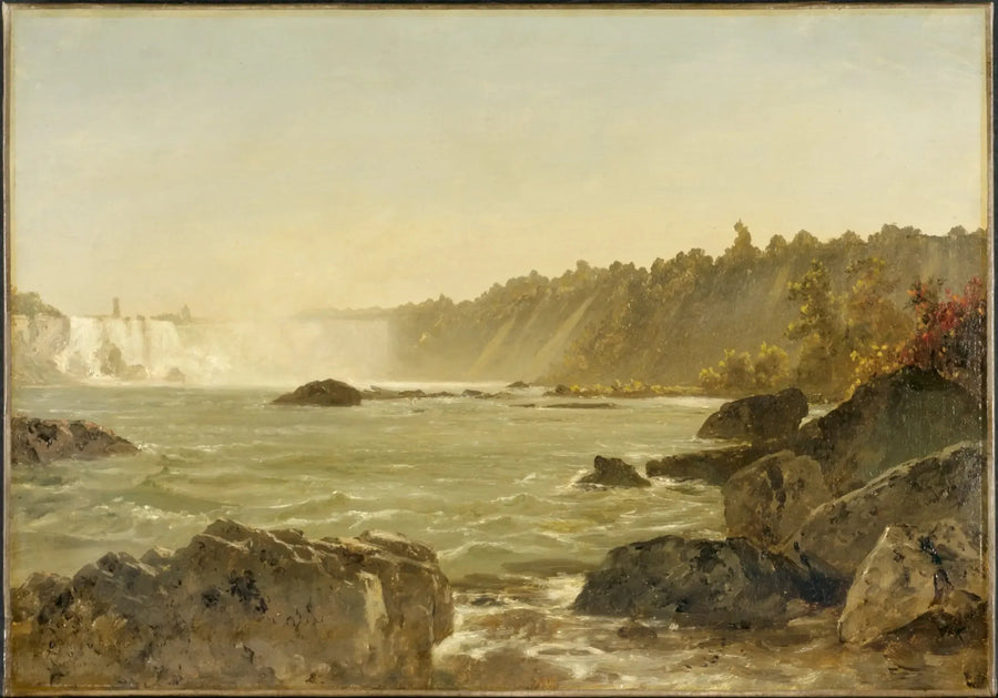 Vista das Cataratas do Niágara - John Frederick Kensett