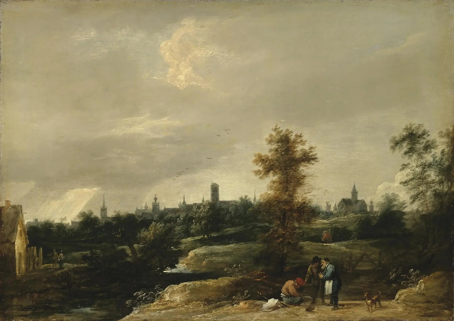 Vista dos arredores de Bruxelas - David Teniers o Jovem
