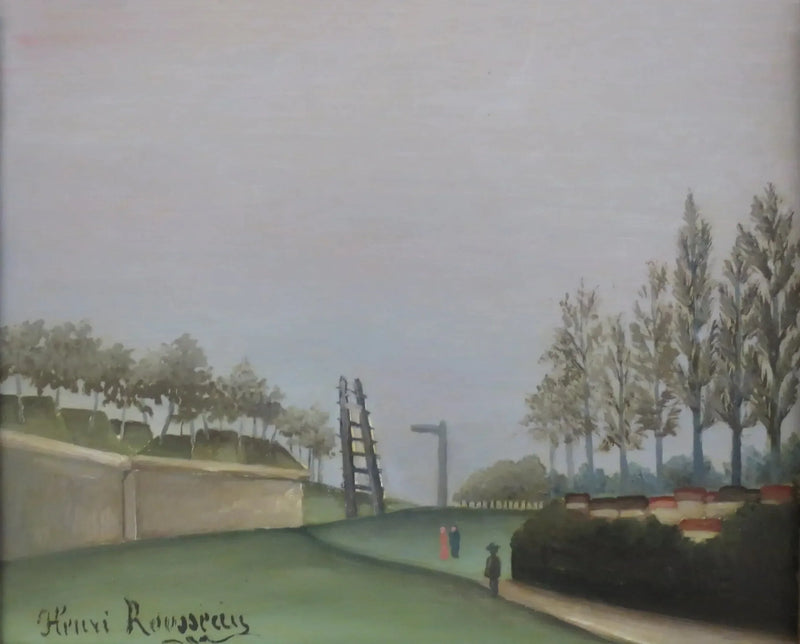 Vista das fortificações à esquerda da porta de Vanves - Henri Rousseau