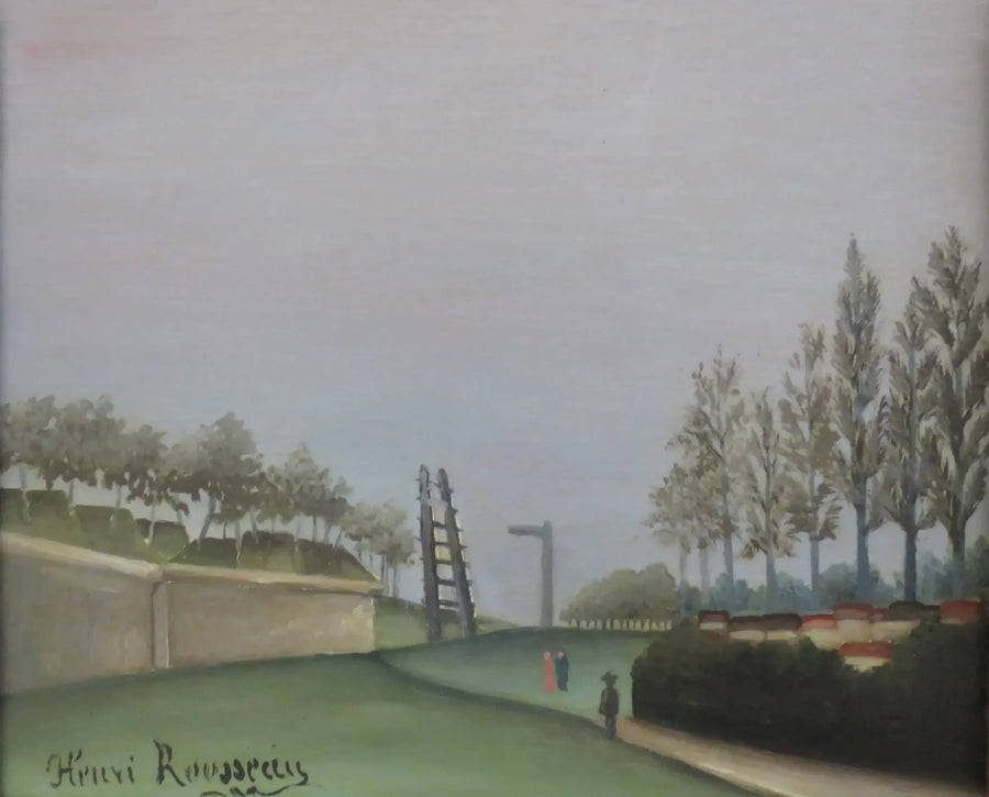 Vista das fortificações à esquerda da porta de Vanves - Henri Rousseau