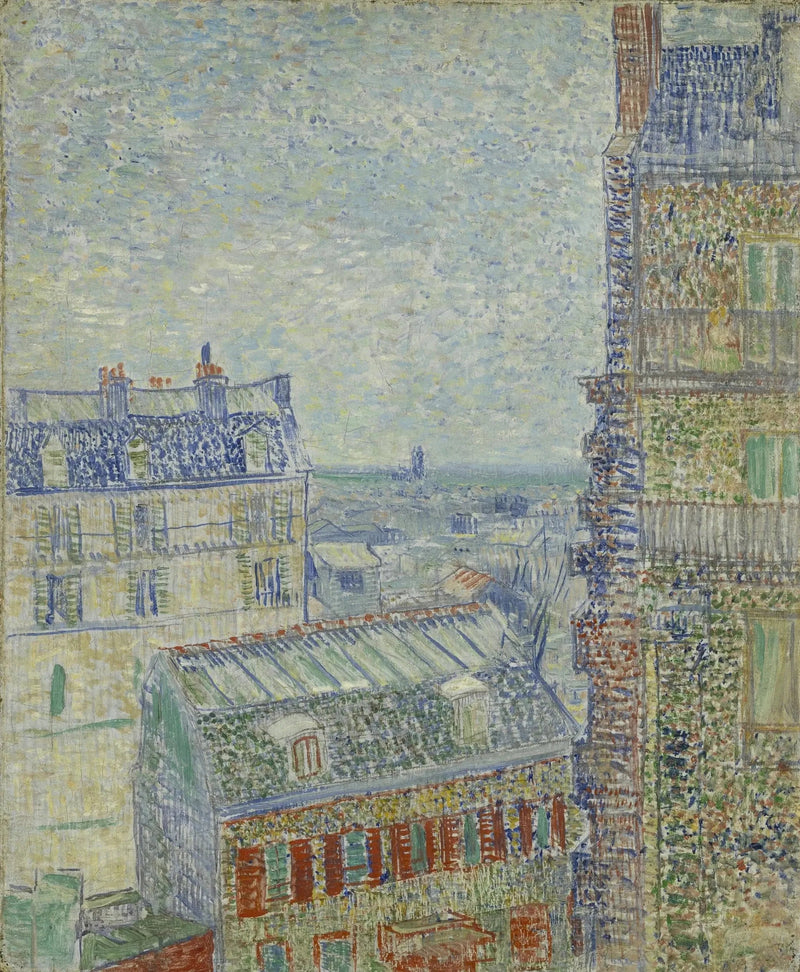 Vista dos telhados de Paris - Vincent van Gogh