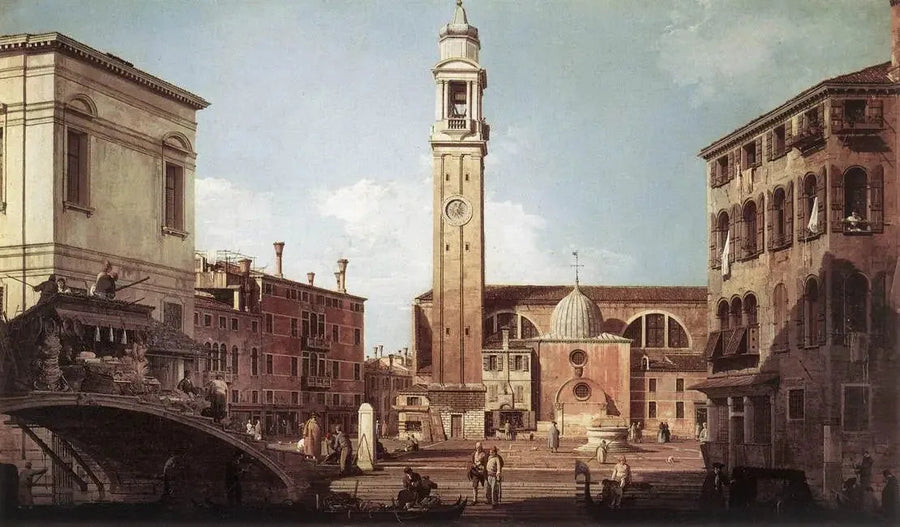 Vista do acampamento dos santos apóstolos - Canaletto