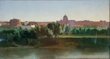 Vista do Castelo de Santo Ângelo - Jean-Baptiste Camille Corot