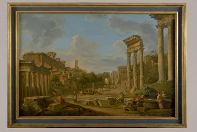 Vista do fórum em Roma - Giovanni Paolo Panini