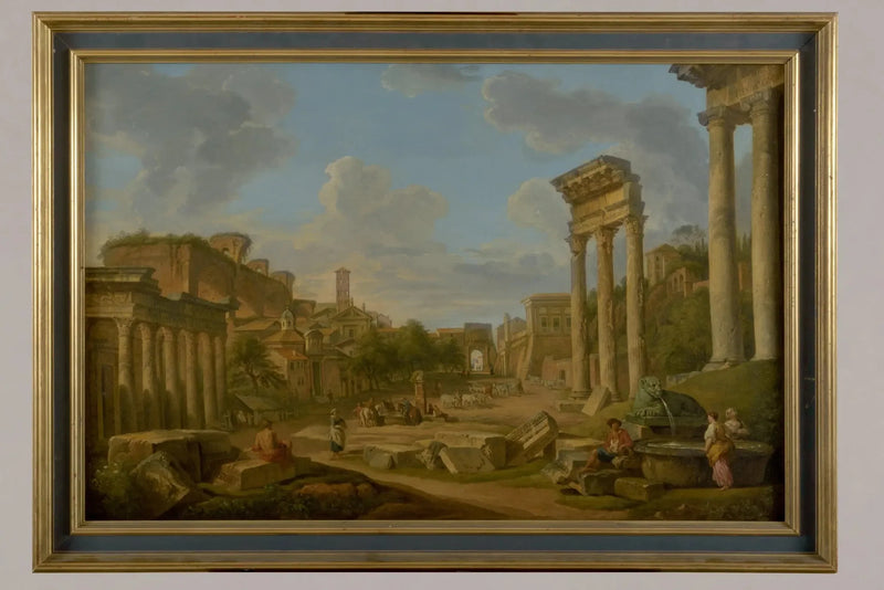 Vista do fórum em Roma - Giovanni Paolo Panini