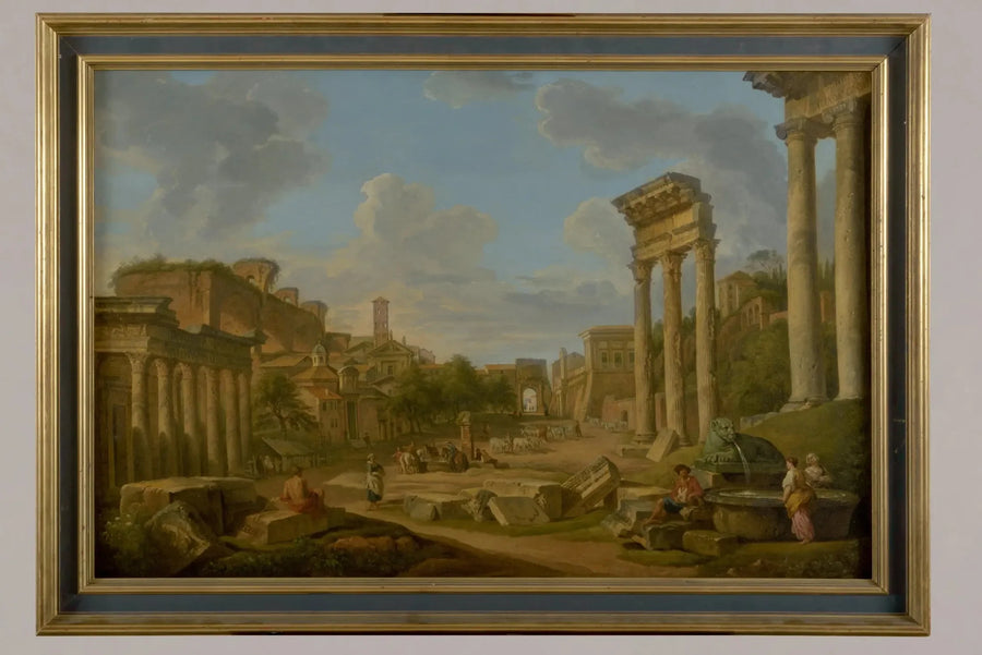 Vista do fórum em Roma - Giovanni Paolo Panini