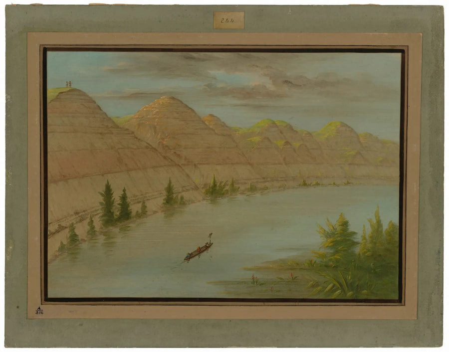 Vista do « Grande Desvio », Alto-Missouri - George Catlin
