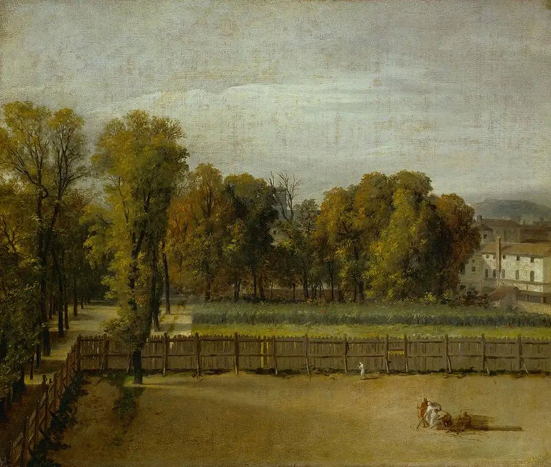 Vista do Jardim de Luxemburgo em Paris - Jacques-Louis David
