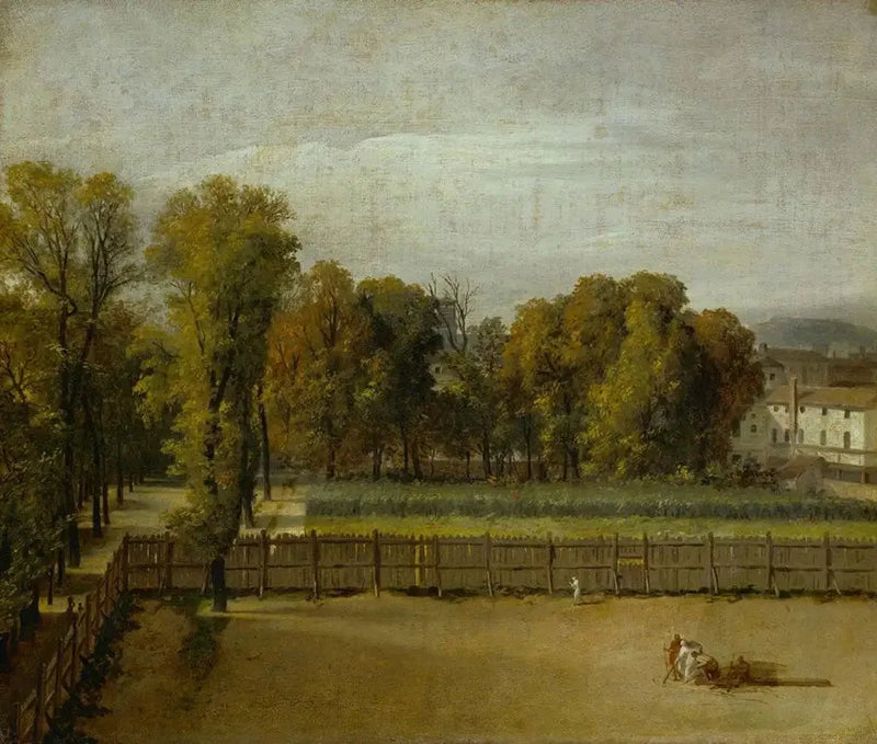 Vista do Jardim de Luxemburgo em Paris - Jacques-Louis David