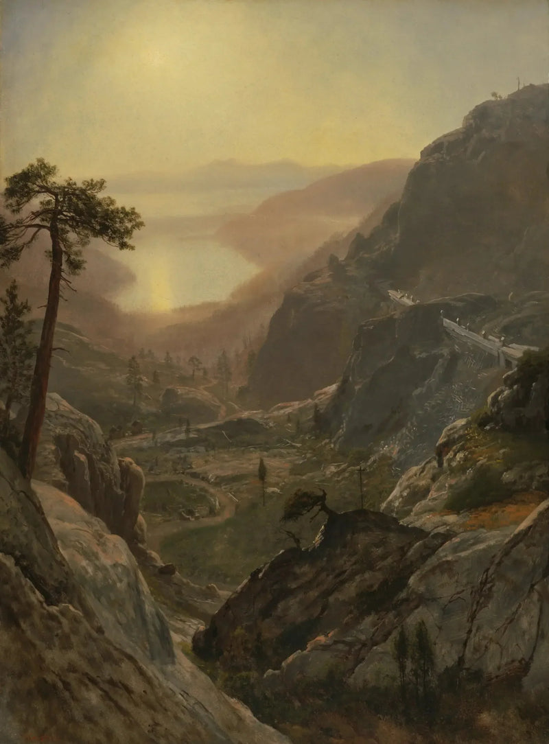 Vista do Lago Donner, Califórnia - Albert Bierstadt