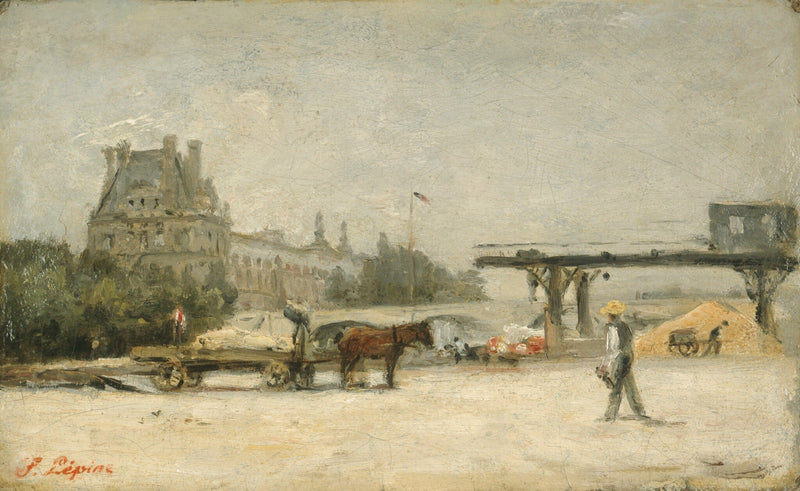 Vista do Louvre - Stanislas Lépine