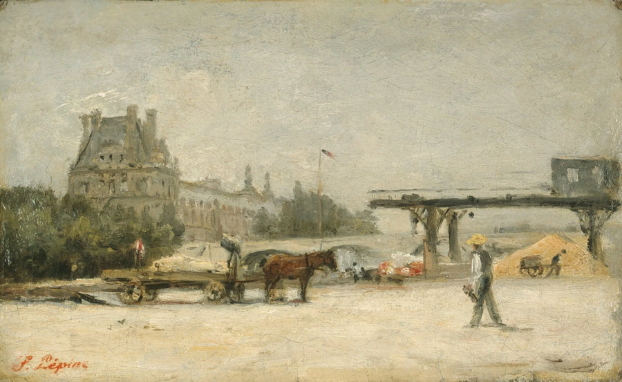 Vista do Louvre - Stanislas Lépine