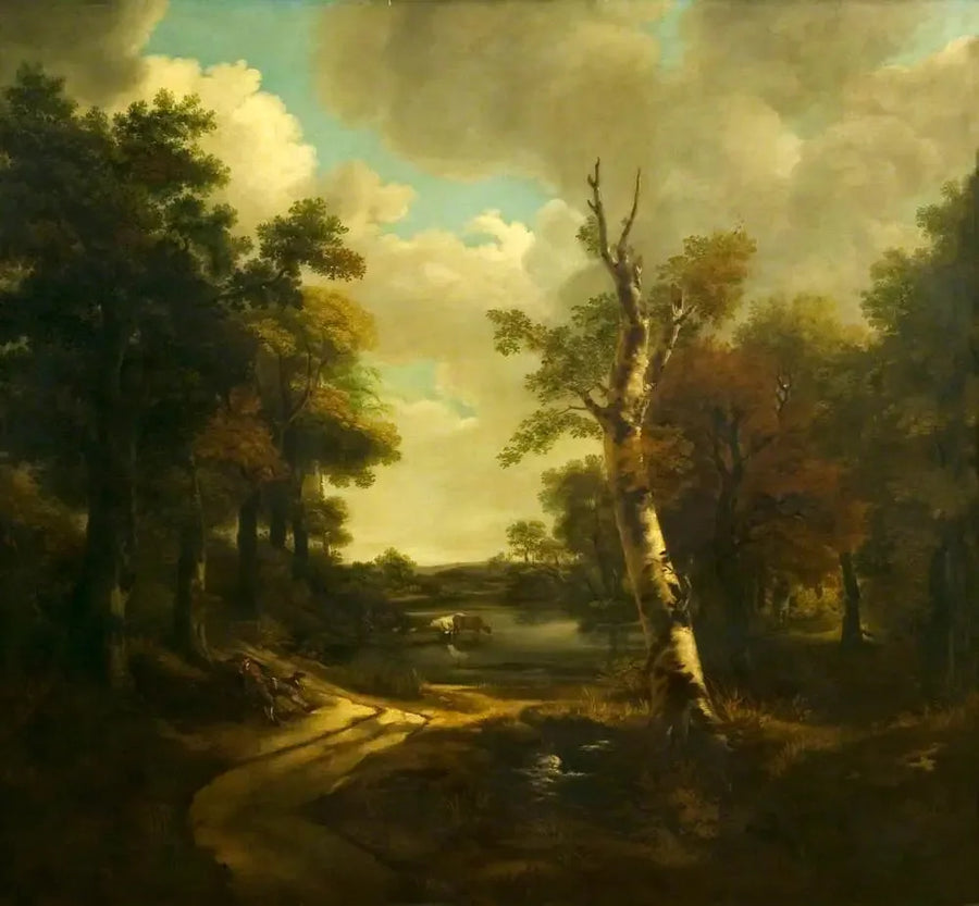 Vista do parque Drinkstone, Stowmarket, Suffolk - Thomas Gainsborough