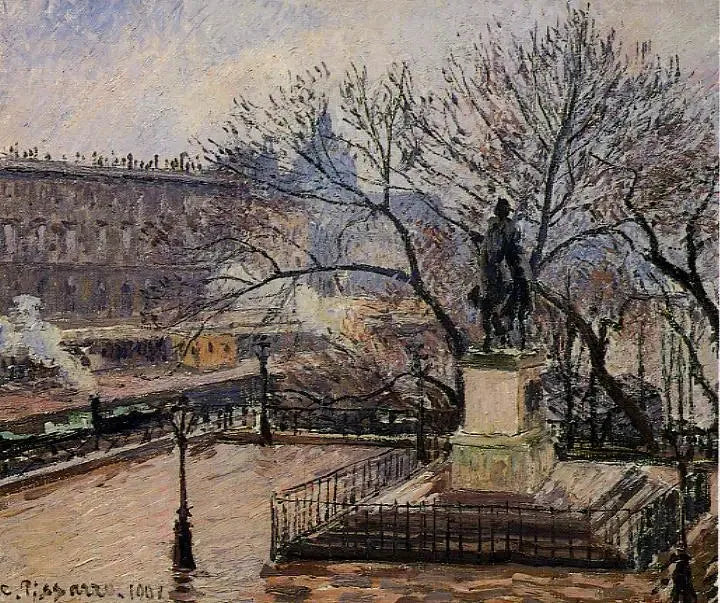 Vista da Ponte Nova com a estátua de Henrique IV - Camille Pissarro