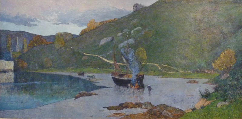 Vista do porto de Pont-Aven - Maxime Maufra