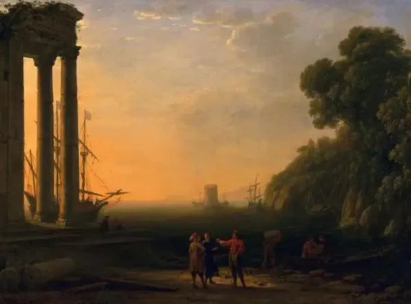 Vista do porto marítimo - Claude Lorrain