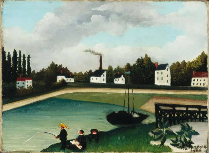 Vista do cais de Ivry perto do Porto do Inglês, Sena - Henri Rousseau