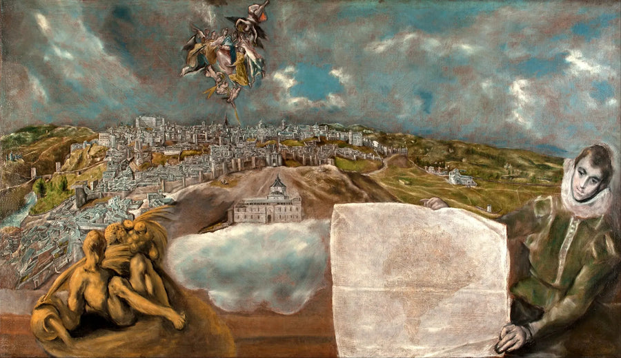 Vista e planta de Toledo - El Greco