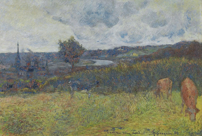 Vista geral de Rouen - Paul Gauguin