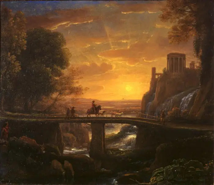 Vista imaginária de Tivoli - Claude Lorrain