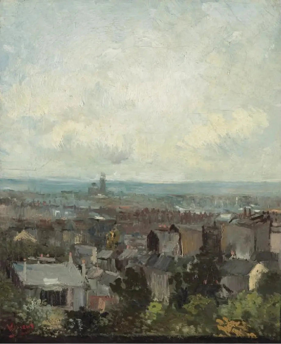 Vista de Paris nos arredores de Montmartre - Vincent van Gogh