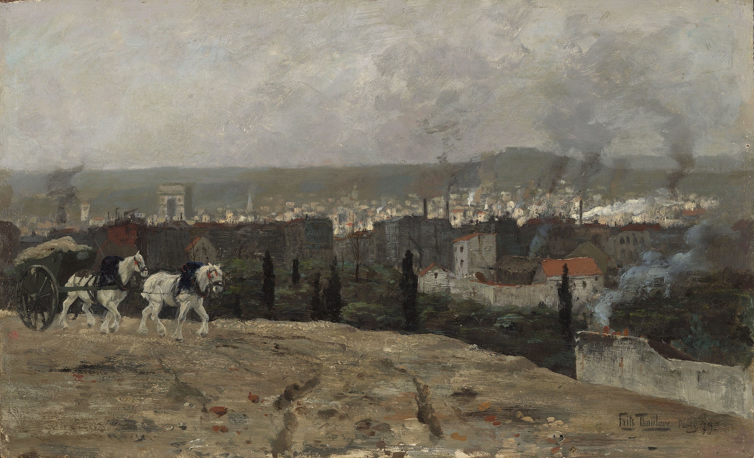 Vue parisienne - Frits Thaulow