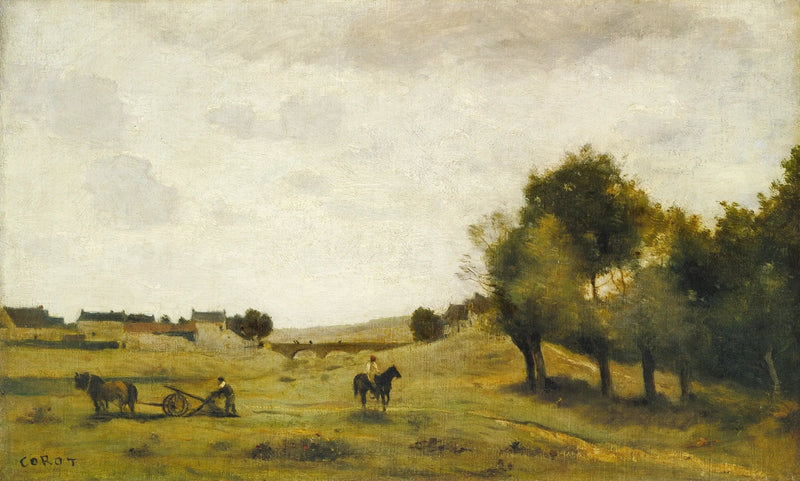 Vista perto de Épernon - Jean-Baptiste Camille Corot