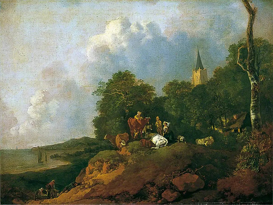 Vista próxima à costa - Thomas Gainsborough