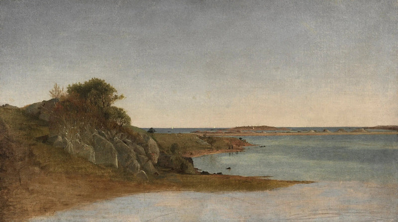 Vista perto de Newport - John Frederick Kensett