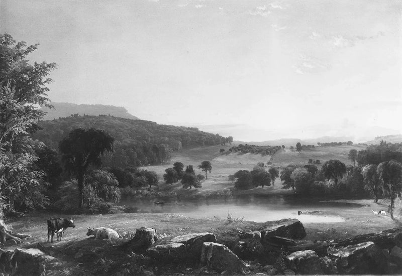 Vista perto de Sherburne, condado de Chenango, Nova York - Jasper Francis Cropsey