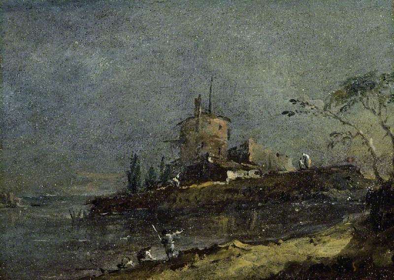 Vista perto de Veneza - Francesco Guardi