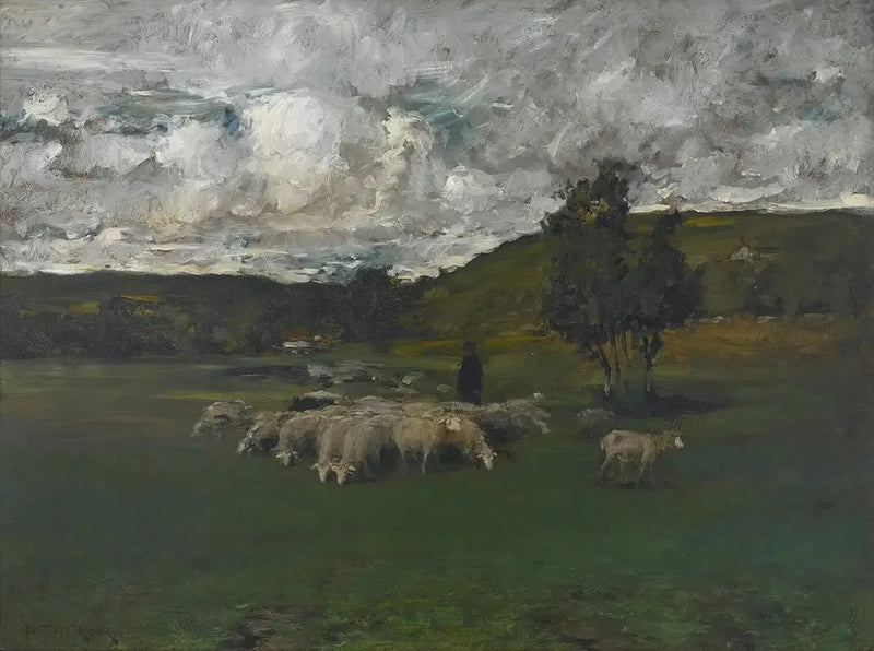 Vista próxima à cabine de votação - William Merritt Chase