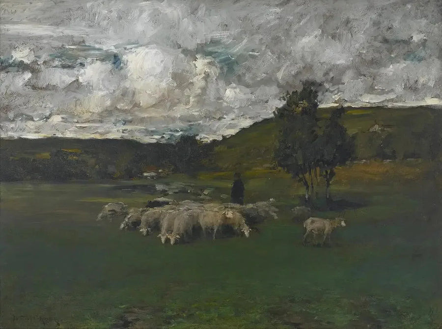 Vista próxima à cabine de votação - William Merritt Chase