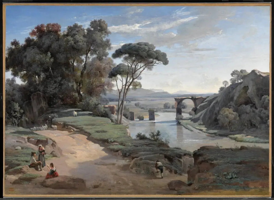Vista de Narni - Jean-Baptiste Camille Corot